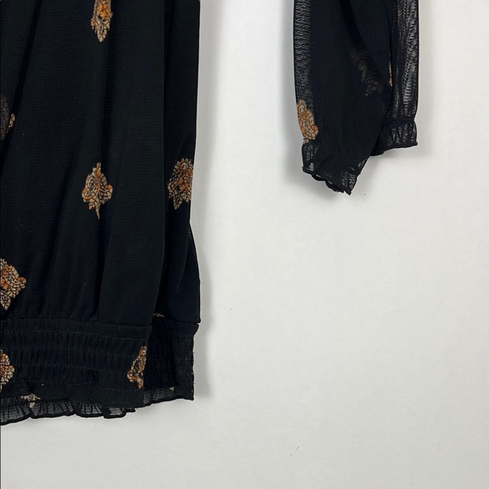 INC International Concepts Elegant Black and Brown Women's Top S - Picture 6 of 9